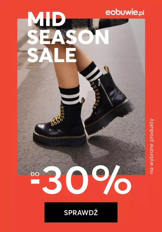 eobuwie.pl - gazetka promocyjna Mid Season Sale do -30% | Dla kobiet od czwartku 03.10 do środy 16.10