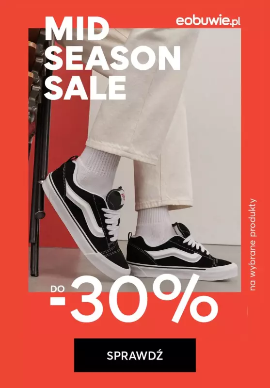 eobuwie.pl - gazetka promocyjna Mid Season Sale - Sneakersy od środy 09.10 do środy 16.10