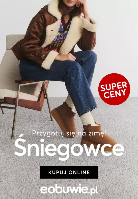 eobuwie.pl - gazetka promocyjna Śniegowce w SUPERCENACH! od środy 23.10 do wtorku 29.10