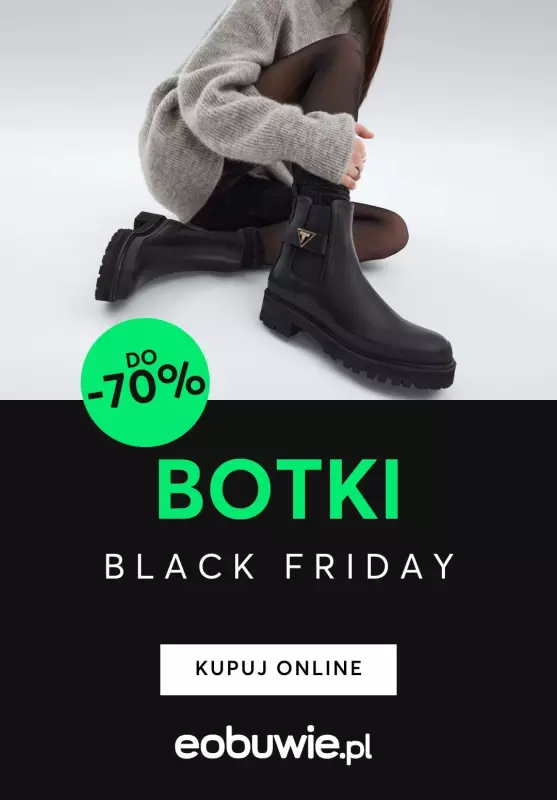 eobuwie.pl - gazetka promocyjna Top kategorie BLACK FRIDAY od piątku 29.11 do niedzieli 01.12