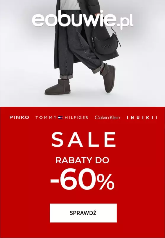 eobuwie.pl - gazetka promocyjna SALE- Rabaty Do -60% od piątku 03.01 do czwartku 16.01