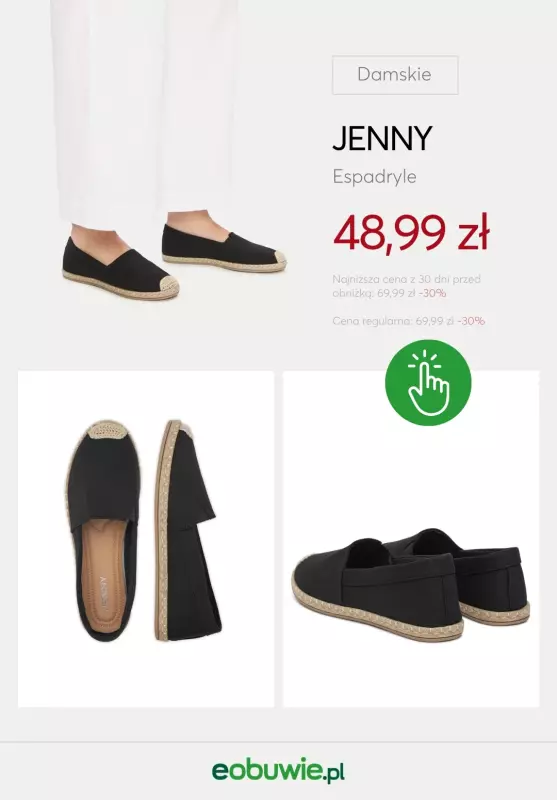 eobuwie.pl - gazetka promocyjna Espadryle damskie - od 48,99 zł   - strona 3