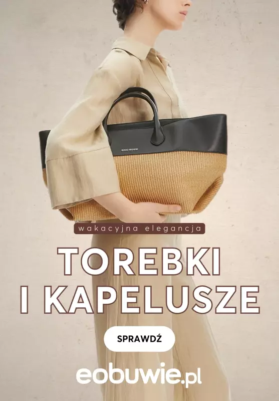 eobuwie.pl - gazetka promocyjna Wakacyjna elegancja: torby i kapelusze słomiane  