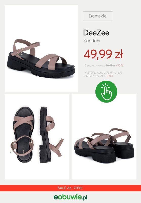 eobuwie.pl - gazetka promocyjna SALE do -70%! Sneakersy, sandały, klapki i torebki w niższej cenie! od piątku 27.06 do środy 16.07 - strona 2