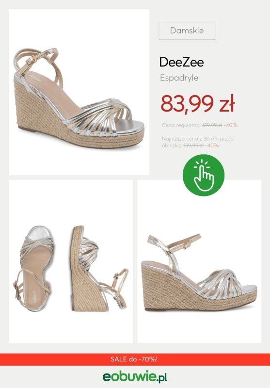 eobuwie.pl - gazetka promocyjna Espadryle damskie do -70% od środy 02.07  - strona 9