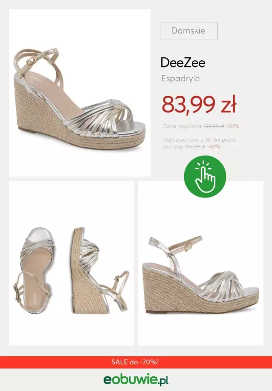 eobuwie.pl - gazetka promocyjna Espadryle damskie do -70% od środy 02.07  - strona 9