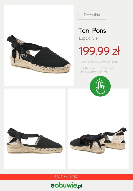eobuwie.pl - gazetka promocyjna Espadryle damskie do -70% od środy 02.07  - strona 11