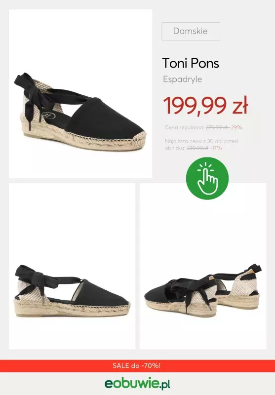 eobuwie.pl - gazetka promocyjna Espadryle damskie do -70% od środy 02.07  - strona 11