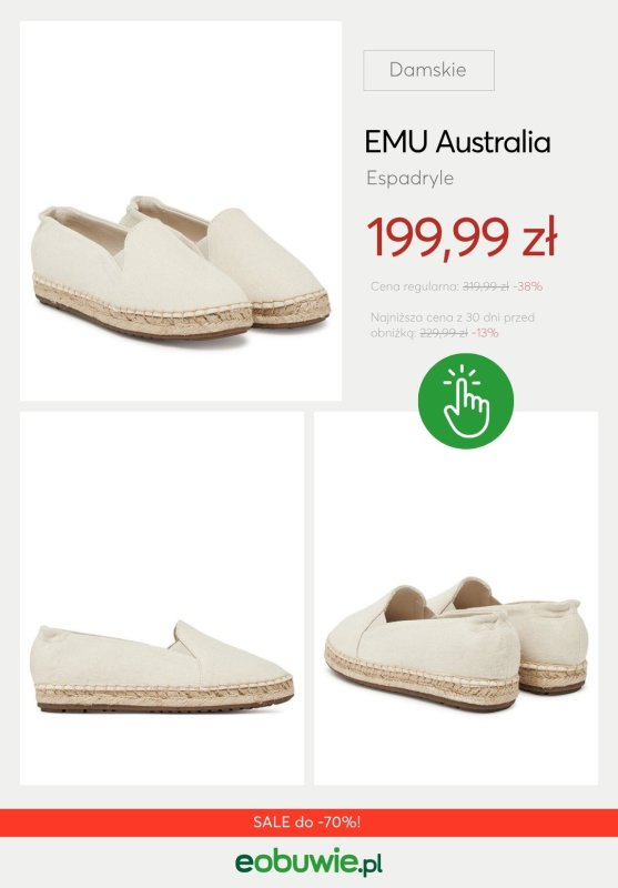 eobuwie.pl - gazetka promocyjna Espadryle damskie do -70% od środy 02.07  - strona 13