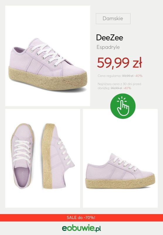 eobuwie.pl - gazetka promocyjna Espadryle damskie do -70% od środy 02.07  - strona 3