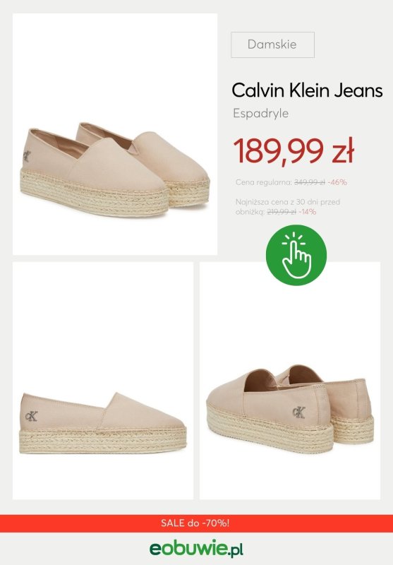 eobuwie.pl - gazetka promocyjna Espadryle damskie do -70% od środy 02.07  - strona 5