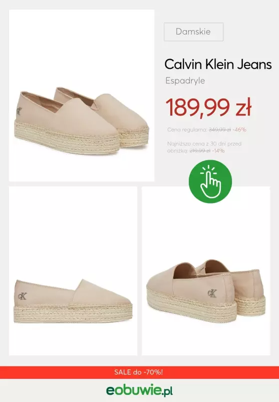 eobuwie.pl - gazetka promocyjna Espadryle damskie do -70% od środy 02.07  - strona 5