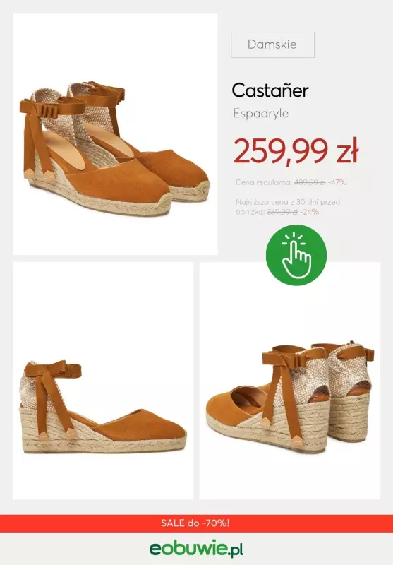 eobuwie.pl - gazetka promocyjna Espadryle damskie do -70% od środy 02.07  - strona 14