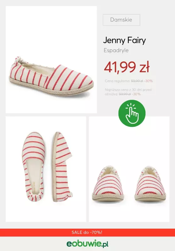 eobuwie.pl - gazetka promocyjna Espadryle damskie do -70%   - strona 2