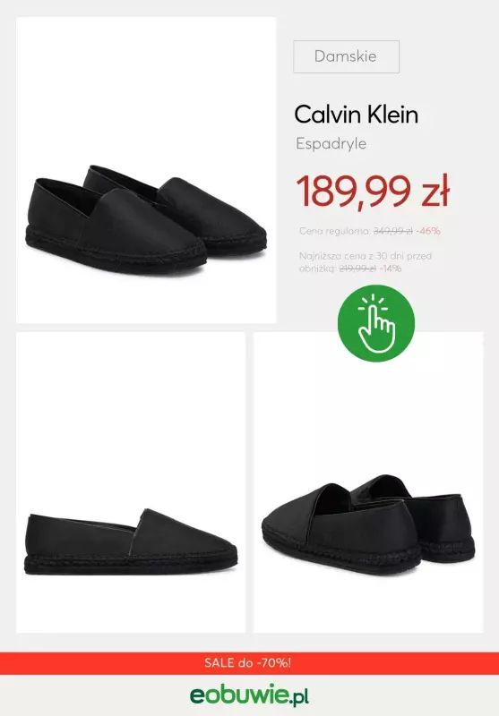 eobuwie.pl - gazetka promocyjna Espadryle damskie do -70% od środy 02.07  - strona 12