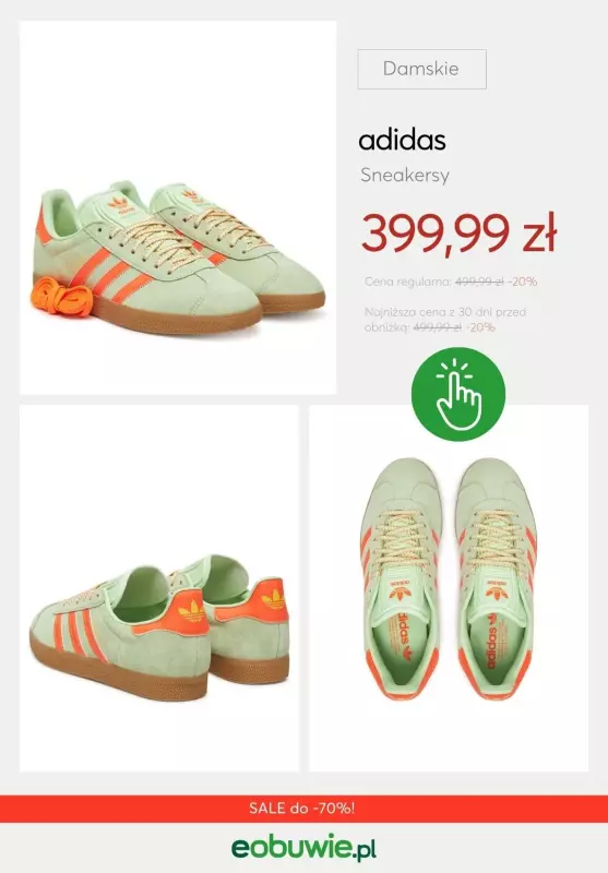 eobuwie.pl - gazetka promocyjna Sneakersy damskie Adidas z wyprzedaży   - strona 2