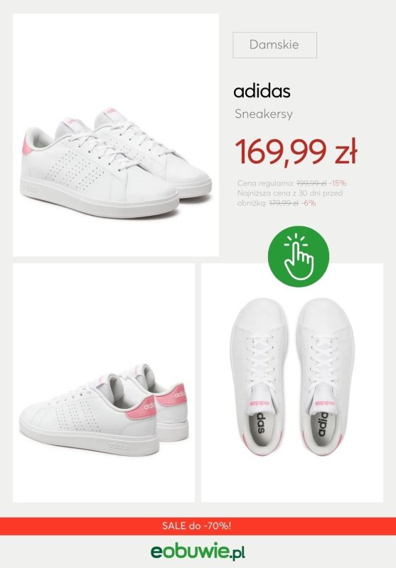 eobuwie.pl - gazetka promocyjna Sneakersy damskie Adidas z wyprzedaży od czwartku 10.07 do środy 16.07 - strona 6