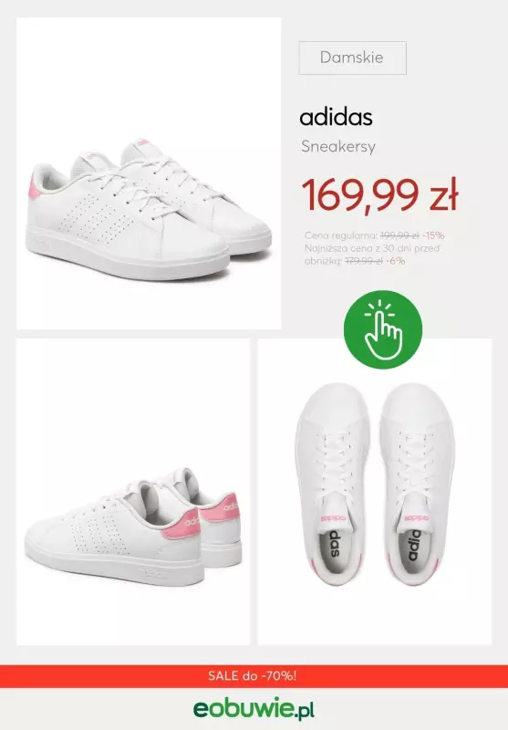 eobuwie.pl - gazetka promocyjna Sneakersy damskie Adidas z wyprzedaży od czwartku 10.07 do środy 16.07 - strona 6
