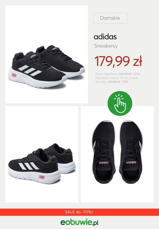 eobuwie.pl - gazetka promocyjna Sneakersy damskie Adidas z wyprzedaży od czwartku 10.07 do środy 16.07 - strona 9