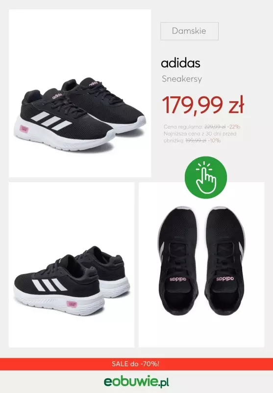 eobuwie.pl - gazetka promocyjna Sneakersy damskie Adidas z wyprzedaży od czwartku 10.07 do środy 16.07 - strona 9