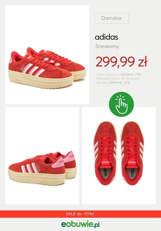 eobuwie.pl - gazetka promocyjna Sneakersy damskie Adidas z wyprzedaży od czwartku 10.07 do środy 16.07 - strona 3
