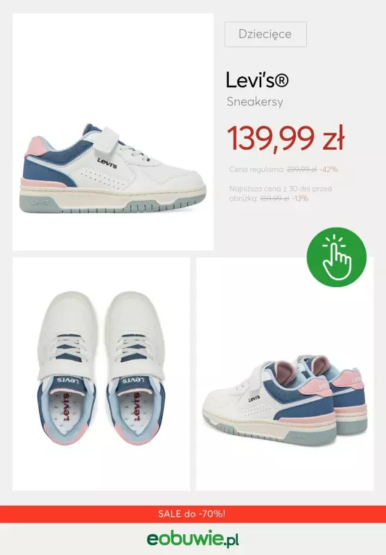 eobuwie.pl - gazetka promocyjna Sneakersy dziecięce z wyprzedaży   - strona 3
