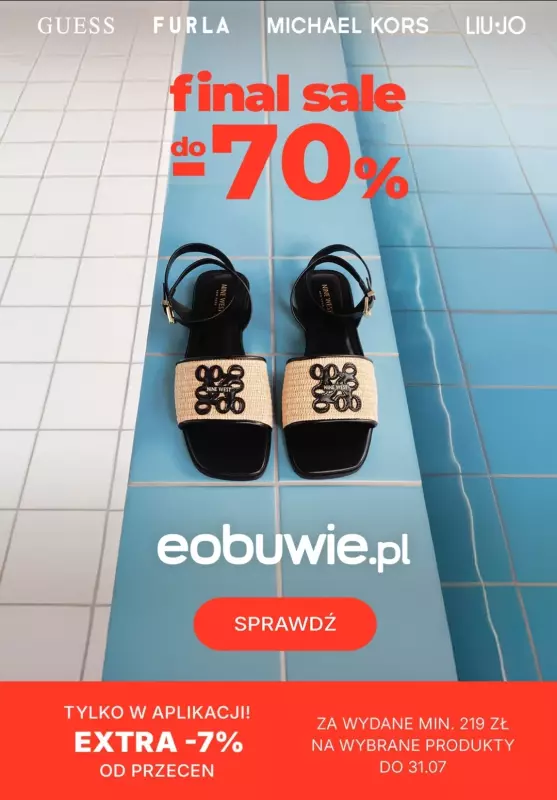 eobuwie.pl - gazetka promocyjna Final sale do -70%!  