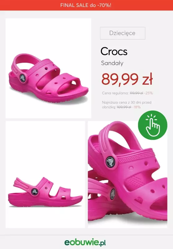 eobuwie.pl - gazetka promocyjna Letnie hity dziecięce do -70%   - strona 3