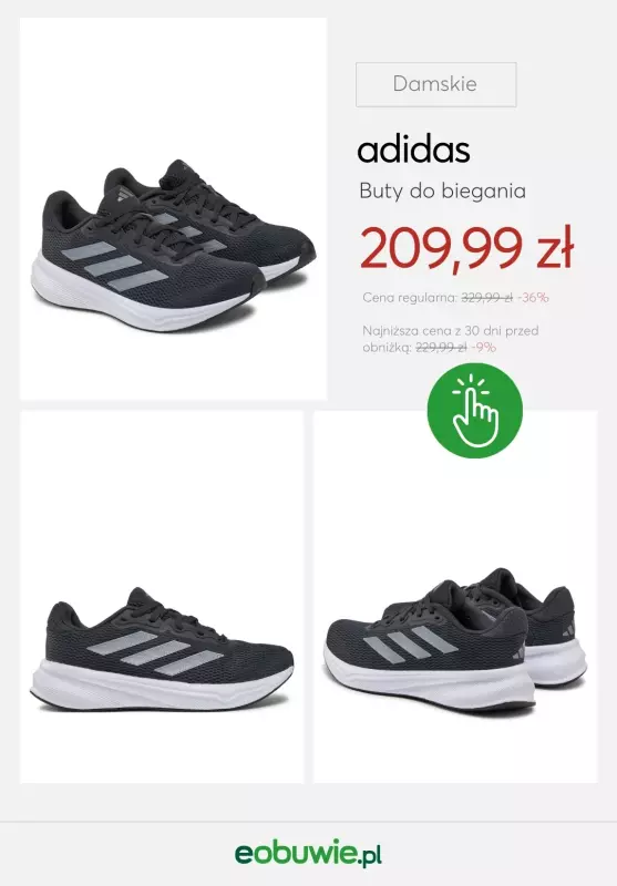 eobuwie.pl - gazetka promocyjna Buty do biegania ADIDAS w supercenach!   - strona 3