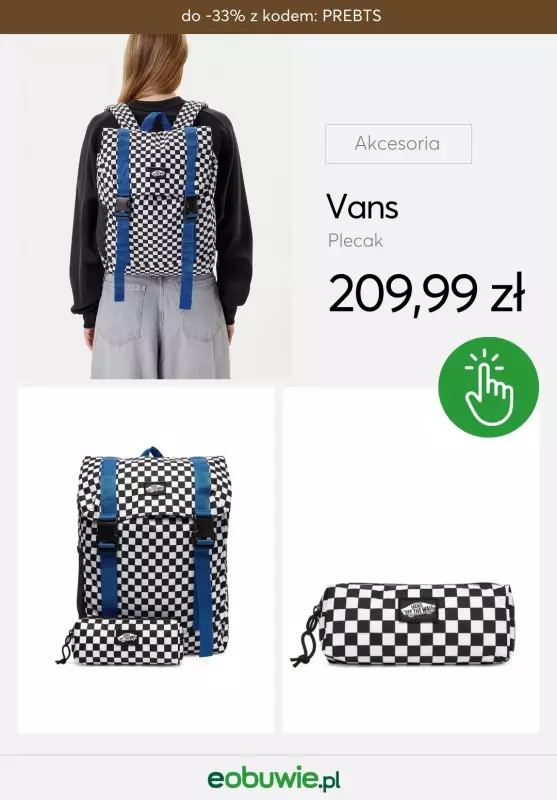 eobuwie.pl - gazetka promocyjna Wyprawka szkolna z marką VANS od środy 13.08  - strona 15