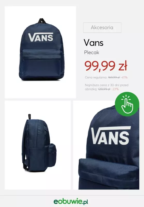 eobuwie.pl - gazetka promocyjna Wyprawka szkolna z marką VANS od środy 13.08  - strona 6