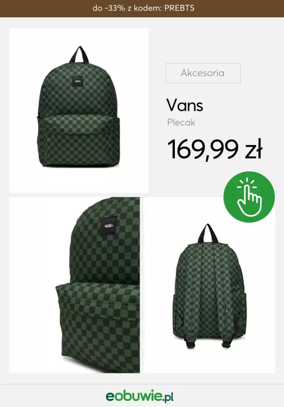 eobuwie.pl - gazetka promocyjna Wyprawka szkolna z marką VANS od środy 13.08  - strona 9