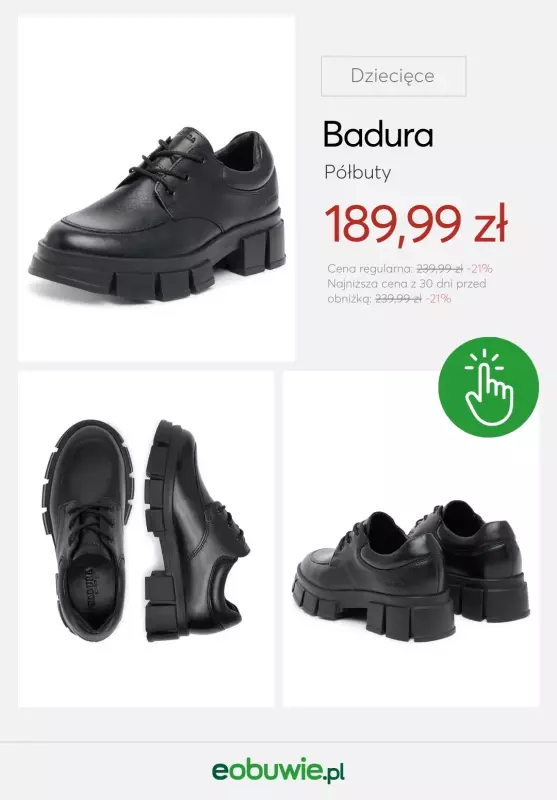 eobuwie.pl - gazetka promocyjna Buty dziecięce na rozpoczęcie roku szkolnego – od 59,99 zł od poniedziałku 25.08  - strona 11