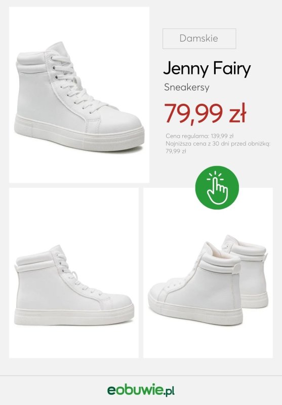 eobuwie.pl - gazetka promocyjna BIAŁE SNEAKERSY dla niej od czwartku 11.09  - strona 5