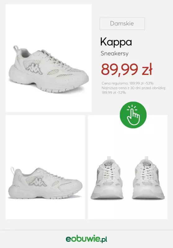 eobuwie.pl - gazetka promocyjna BIAŁE SNEAKERSY dla niej od czwartku 11.09  - strona 7