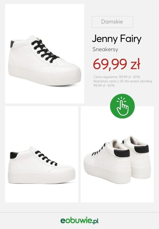 eobuwie.pl - gazetka promocyjna BIAŁE SNEAKERSY dla niej od czwartku 11.09  - strona 2