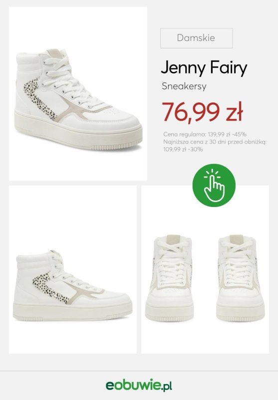 eobuwie.pl - gazetka promocyjna BIAŁE SNEAKERSY dla niej od czwartku 11.09  - strona 3