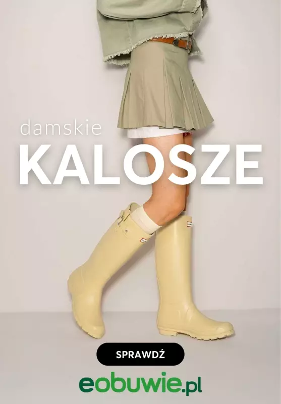 eobuwie.pl - gazetka promocyjna Kalosze damskie – must have na jesień  