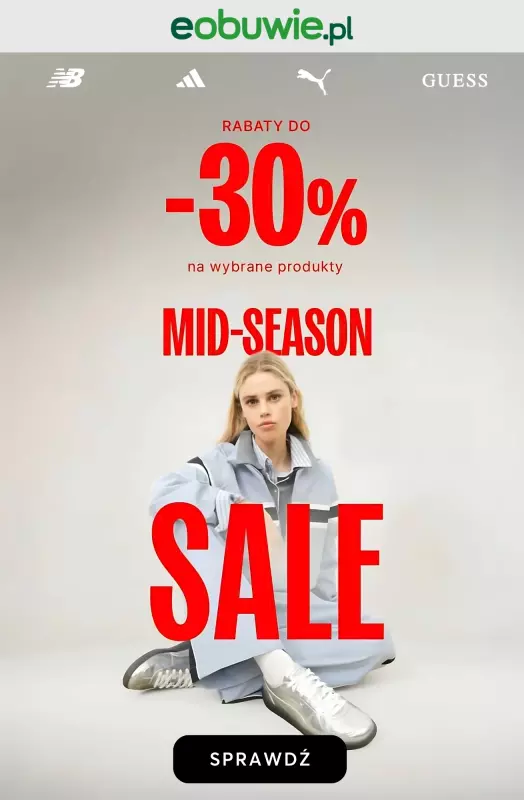 eobuwie.pl - gazetka promocyjna MID-SEASON SALE do -30% od wtorku 23.09 