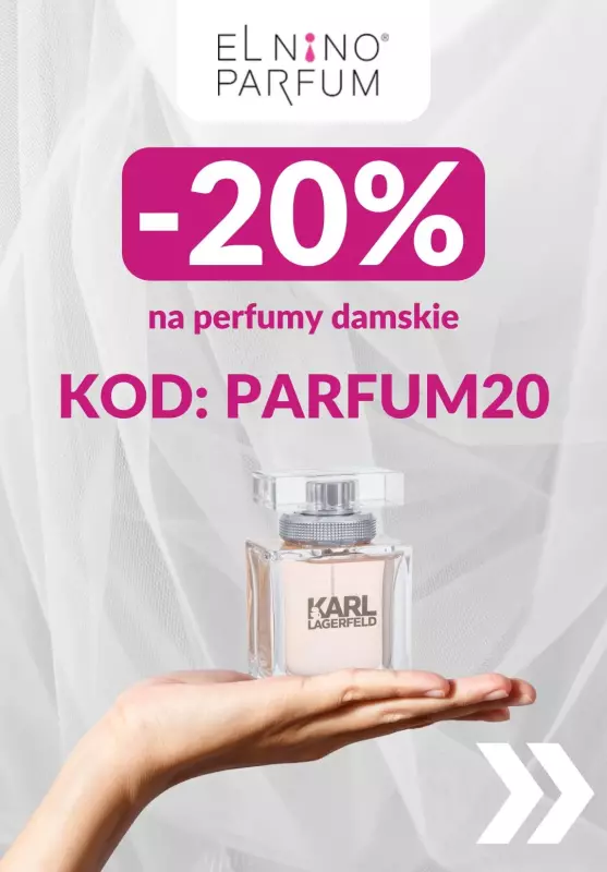 BEST SALE - gazetka promocyjna Elnino-Parfum | -20% na zapachy damskie od czwartku 28.03 