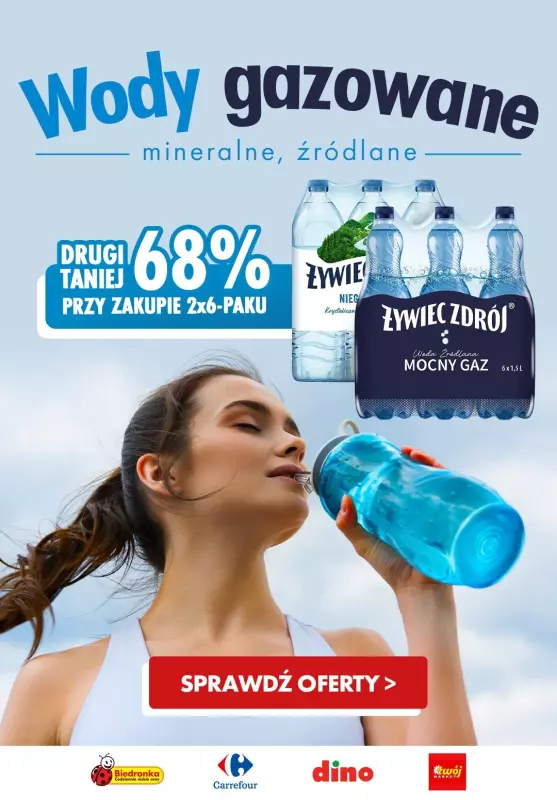 BEST SALE - gazetka promocyjna Wody mineralne do -68% taniej od czwartku 18.04 do soboty 20.04