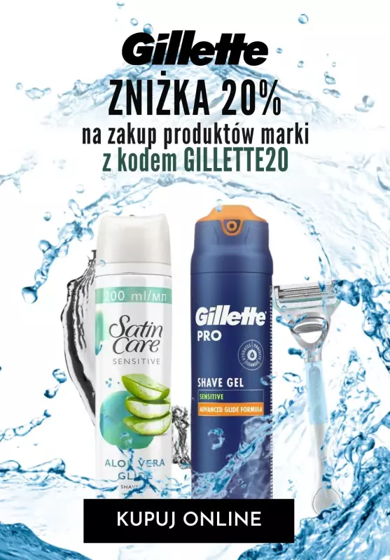 BEST SALE - gazetka promocyjna Elnino-Parfum | -20% na produkty Gillette od czwartku 16.05 