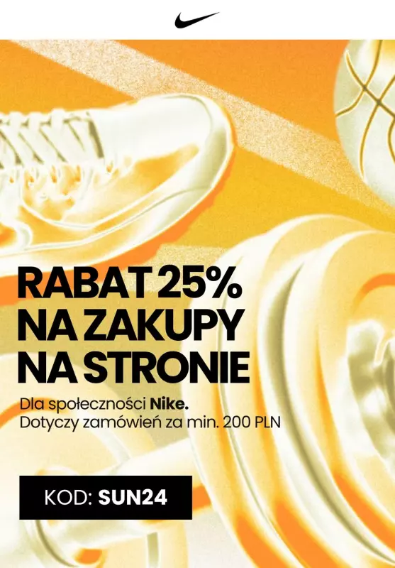 BEST SALE - gazetka promocyjna Nike | 25% RABATU na zakupy na stronie od piątku 24.05 do poniedziałku 27.05