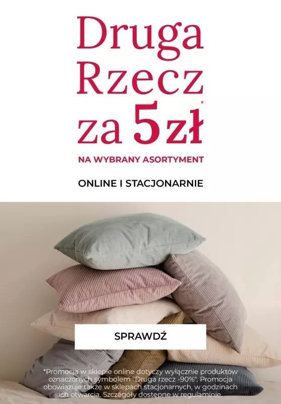 BEST SALE - gazetka promocyjna Home&you | Druga rzecz za 5 zł! od piątku 14.06 do poniedziałku 17.06