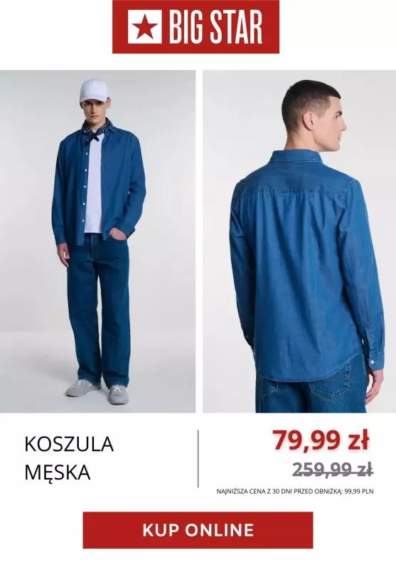 BEST SALE - gazetka promocyjna Big Star | Do -69% na koszule męskie od poniedziałku 22.07  - strona 4