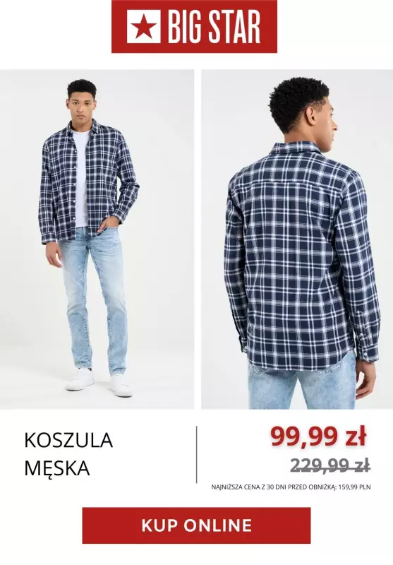 BEST SALE - gazetka promocyjna Big Star | Do -69% na koszule męskie od poniedziałku 22.07  - strona 5