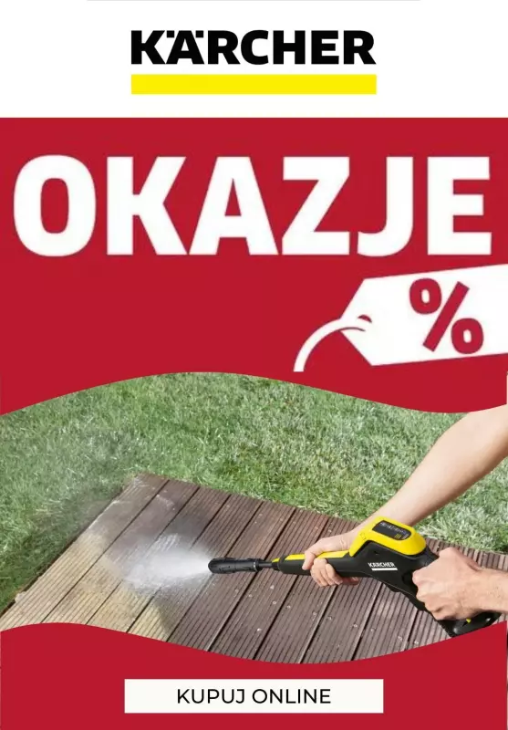 BEST SALE - gazetka promocyjna Karcher | Top promocje - myjki, odkurzacze i parownice od wtorku 23.07 