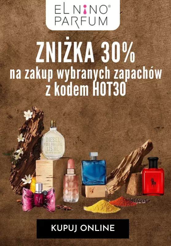 BEST SALE - gazetka promocyjna Elnino-Parfum | -30% na wybrane perfumy od czwartku 25.07 