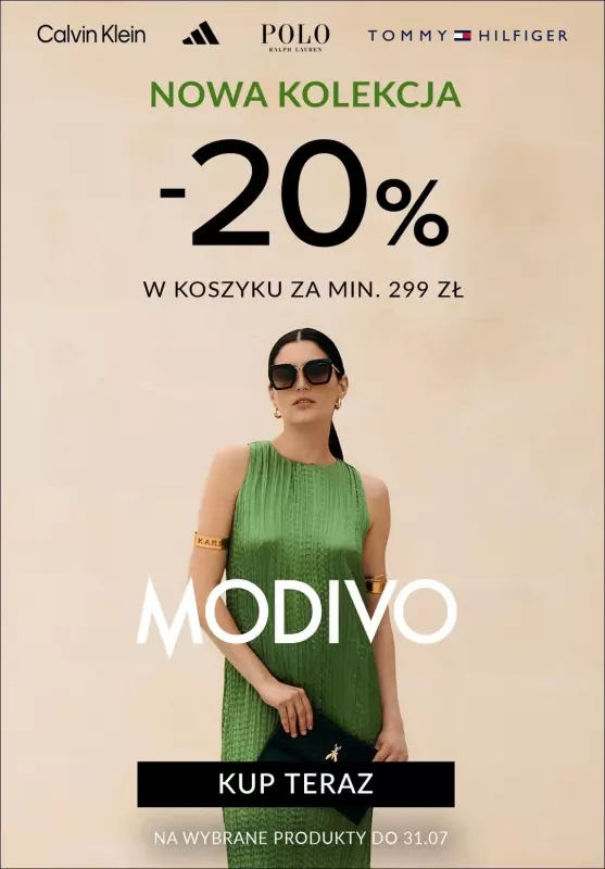 BEST SALE - gazetka promocyjna Modivo | -20% wybrane produkty przy zakupach za min. 299zł! od piątku 26.07 do środy 31.07