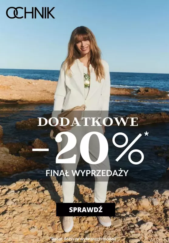 BEST SALE - gazetka promocyjna Ochnik | Dodatkowe -20% na wyprzedaż od środy 11.09 do niedzieli 22.09